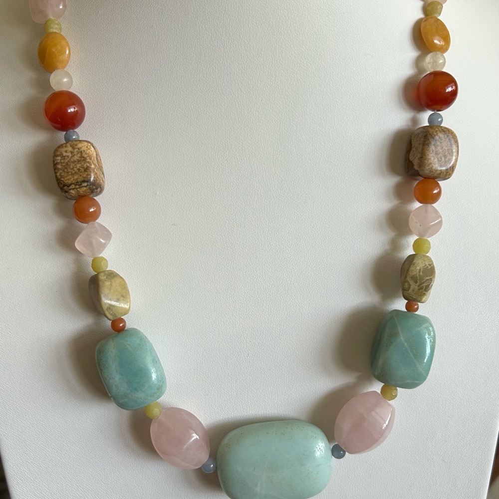 Jay King DTR .925 Necklace with Organic Beads. 17’ Stunning